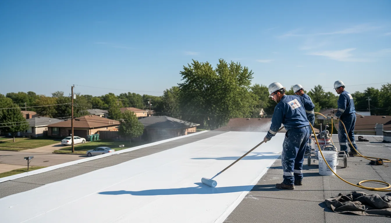 Commercial roof coating in Soda Springs, CA near me